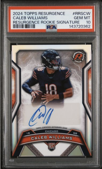 2024 Topps Resurgence Caleb Williams RC Rookie Signature #RRSCW — PSA 10 GEM MT